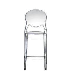 SCAB DESIGN Tabouret de bar Lot de 2 tabourets de bar Igloo transparente