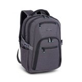 Urban Factory HTE17UF mochila Mochila de viaje Negro, Gris Malla, Poliéster, Plástico reciclado, Acero