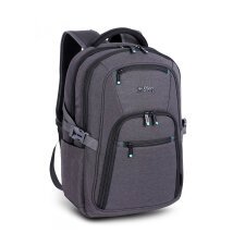 Urban Factory HTE17UF mochila Mochila de viaje Negro, Gris Malla, Poliéster, Plástico reciclado, Acero