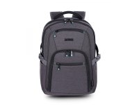 Mochila para portátil 14" Urban Factory HTE14UF Negro, Gris Poliéster, Tereftalato de polietileno reciclado (rPET)