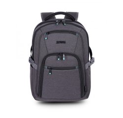 Mochila para portátil 14" Urban Factory HTE14UF Negro, Gris Poliéster, Tereftalato de polietileno reciclado (rPET)
