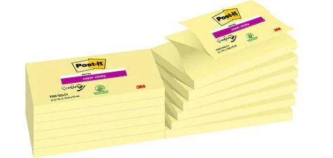 Bloc-notes post-it recharge z-notes 127x76mm 90f super z-notes repositionnables