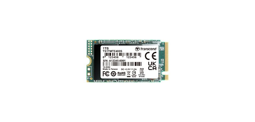Transcend PCIe SSD 400S 1 To M.2 PCI Express NVMe 3D NAND
