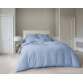 Housse de couette Vexin ANNE DE SOLENE Percale 80 fils, bleu azur