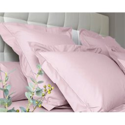 ANNE DE SOLENE Taie d'oreiller Taie Vexin 50x75cm O de rose Percale 80F