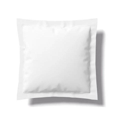 Taie d'oreiller Vexin ANNE DE SOLENE percale 100 % coton 80 fils, blanc