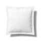 Taie d'oreiller Vexin ANNE DE SOLENE percale 100 % coton 80 fils, blanc