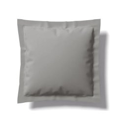 ANNE DE SOLENE Taie d'oreiller Taie Vexin 65 x 65 cm brume Percale 80F