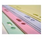 Copies doubles de couleur sous étui A4 200 pages perforées grands carreaux papier Couleur aléatoire 60 pages bleues, 60 pages roses, 40 pages vertes, 40 pages jaunes - Assortis