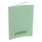 Cahier Conquerant classique agrafe 170x220 32p 90g seyes 3mm polypro vert