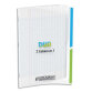 Cahier 2 sections Conquerant classique agrafe 240x320 96p 90g seyes polypro incolore