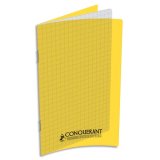 Carnet Conquerant classique agrafe 110x170 96p 90g q5/5 polypro jaune
