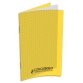 Carnet 90g, 11x17, 96 pages petits carreaux 5x5, agrafé, couverture polypro Jaune