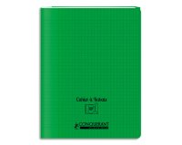 Cahier A Rabat Conquerant Classique Agrafe 240X320 96P 90G Seyes Polypro Vert