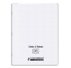 Cahier A Rabat Conquerant Classique Agrafe 240X320 96P 90G Q5/5 Polypro Incolore