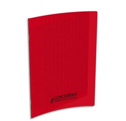 Cahier Conquerant classique agrafe 170x220 32p 90g seyes 2,5mm polypro orange