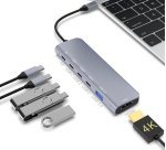 DLH DY-TU5005 station d'accueil USB Type-C Argent