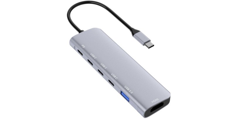 DLH DY-TU5005 station d'accueil USB Type-C Argent