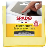 Chiffon microfibre double face écrans et optique, format 38 x 38 cm coloris Jaune