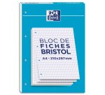 Ficha de índice Oxford de 297 x 210 mm con cuadrícula de 5 x 5 - Bloc de 30 tarjetas encoladas