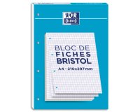 Ficha de índice Oxford de 297 x 210 mm con cuadrícula de 5 x 5 - Bloc de 30 tarjetas encoladas