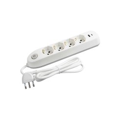 bticino Poker power extension 1.5 m 4 AC outlet(s) Indoor White