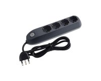 bticino Poker prolunghe e multiple 1,5 m 4 presa(e) AC Interno Grigio