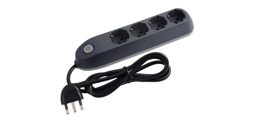 bticino Poker prolunghe e multiple 1,5 m 4 presa(e) AC Interno Grigio