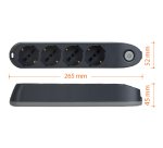 bticino Poker prolunghe e multiple 1,5 m 4 presa(e) AC Interno Grigio