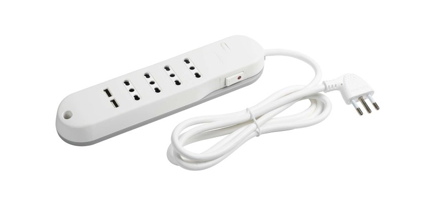 bticino Slim power extension 1.5 m 4 AC outlet(s) Indoor White