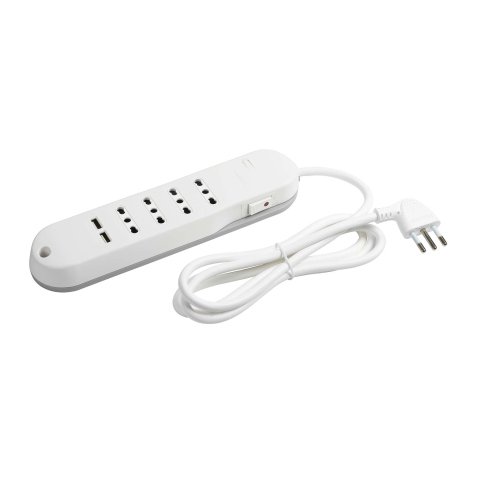 bticino Slim power extension 1.5 m 4 AC outlet(s) Indoor White