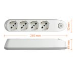 bticino Poker power extension 1.5 m 4 AC outlet(s) Indoor White