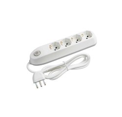 bticino Poker prolunghe e multiple 1,5 m 4 presa(e) AC Interno Bianco