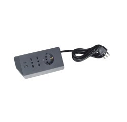 bticino S3711GBU power extension 2 m 3 AC outlet(s) Indoor Grey