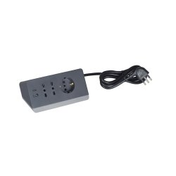bticino S3711GBU prolunghe e multiple 2 m 3 presa(e) AC Interno Grigio