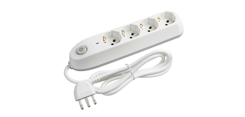 bticino Poker power extension 1.5 m 4 AC outlet(s) Indoor White