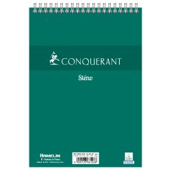 Bloc bureau 001 format 14,8 x 21 cm (A5) 100 pages unies 60g. Spirale en-tête