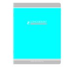 Cahier d'écriture piqué conquérant usage scolaire couverture vernie carte couchée a5+ 17x22cm 96 pages 90g séyès