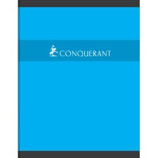 Cahier Conquérant piqûre 48 pages - Seyès - 17x22 cm - Couverture carte