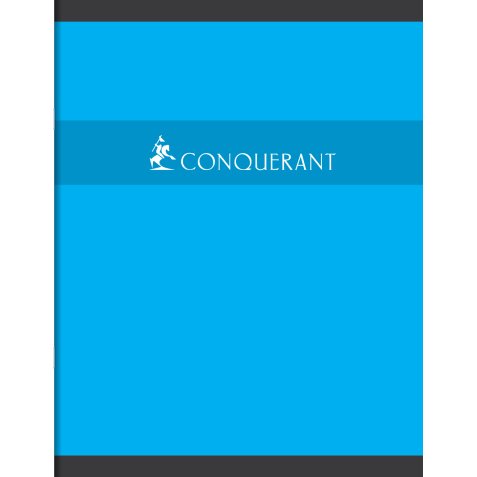 Cahier Conquerant 7 agrafe 170x220 48p 70g seyes assorti