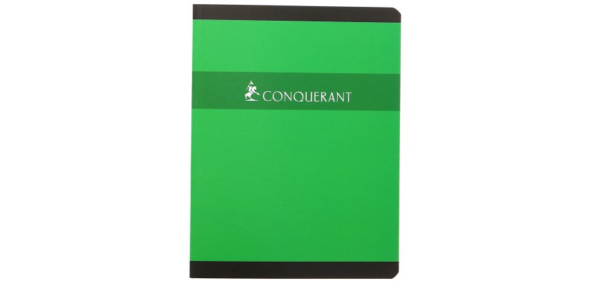 Cahier broché Conquérant 17 x 22 cm grands carreaux 192 pages