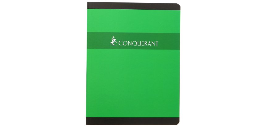 Cahier broché Conquérant 17 x 22 cm grands carreaux 192 pages