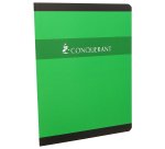 Cahier broché Conquérant 17 x 22 cm grands carreaux 192 pages