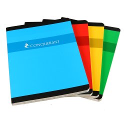 Notizbuch mit Rückendrahtheftung Conquérant 17 x 22 cm grands carreaux 192 pages