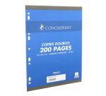 Copies doubles 200 pages seyès 21 x 29,7 cm Conquérant - perforées