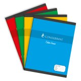Cahier Conquerant 7 agrafe 170x220 96p 60g seyes assorti