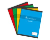 Cahier Conquerant 7 agrafe 170x220 96p 60g seyes assorti