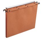 Dossier suspendu l'oblique carte canson kraft orange 240g tiroir entraxe 330mm h250mm fond 15 barette acier boîte 25u