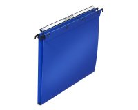 Dossier suspendu l'oblique polypro ultimate 5/10e tiroir entraxe 330mm h250mm fond 15 coloris bleu pack 10 unités
