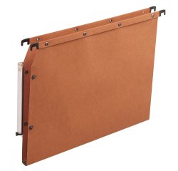 Dossier suspendu l'oblique azv ultimate kraft 240g armoire entraxe 330mm h275mm fond 15 porte-étiquette boîte 25 unités